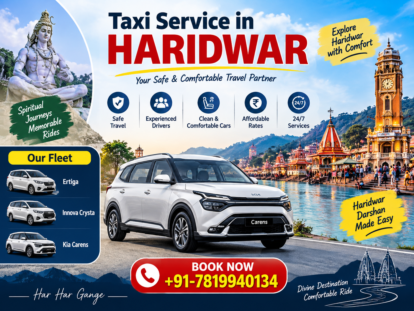 Taxi service in Haridwar Contact Number