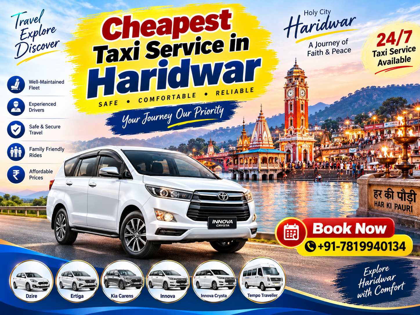 Cheapest Taxi Service in Haridwar